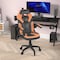 Flash Furniture Orange LeatherSoft Gaming Chair - Skate Wheels CH-00095-OR-RLB-GG - alternate 4